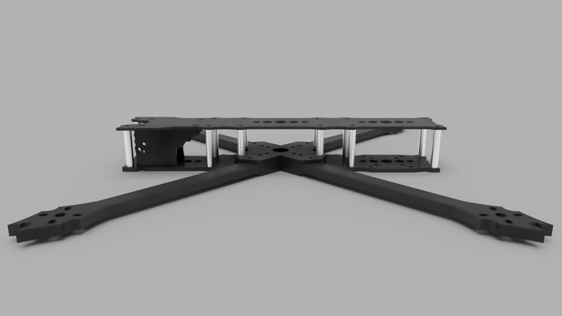 Rendu Fusion360 frame Horn FPV