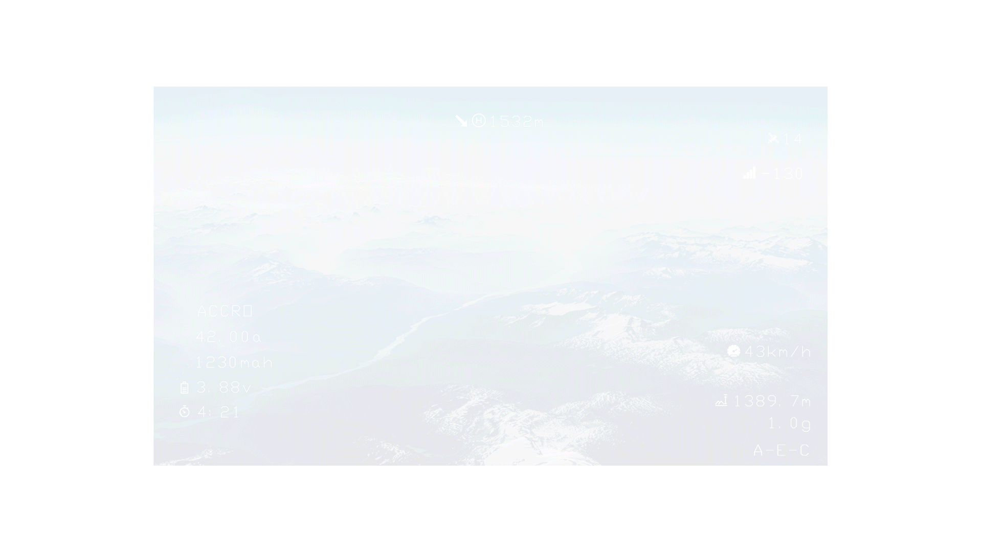 OSD représente les informations relatifs au drone en vol retransmis sur le masque du pilote fpv