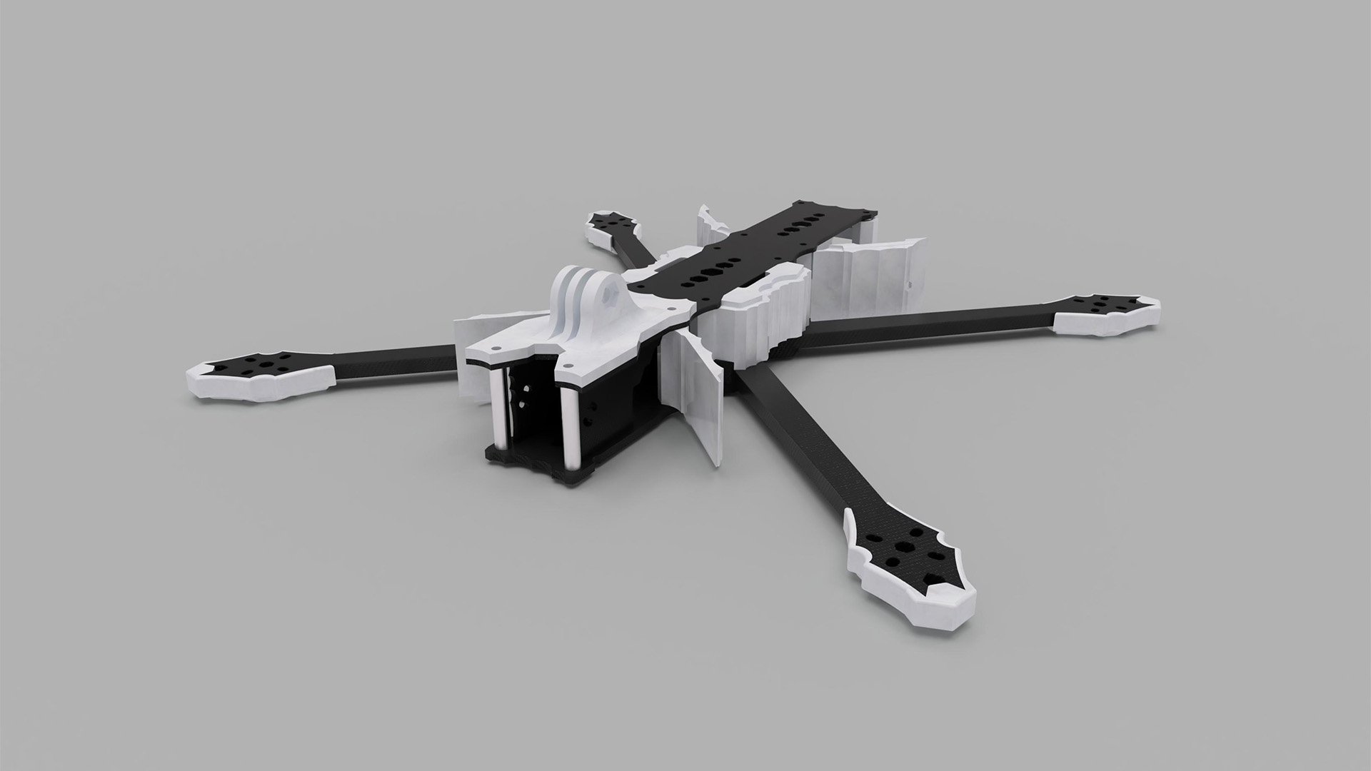 Châssis drone Horn fpv avec support ouvert